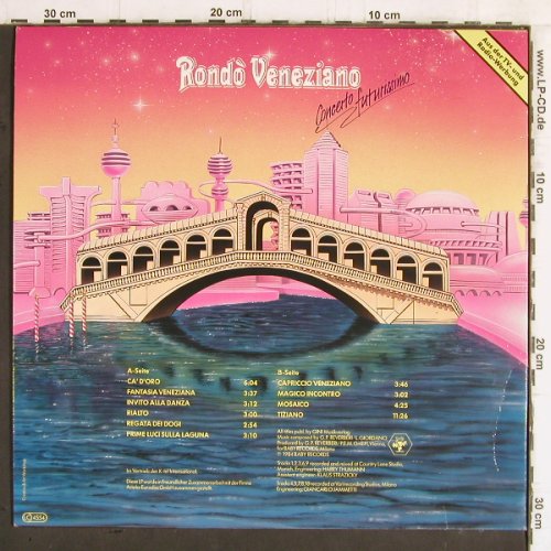 Rondo Veneziano: Concerto Futurissimo, Baby (TG 1523), D, 1984 Typ: LP Best.-Nr.: Y5822 Preis: 6,00 Euro