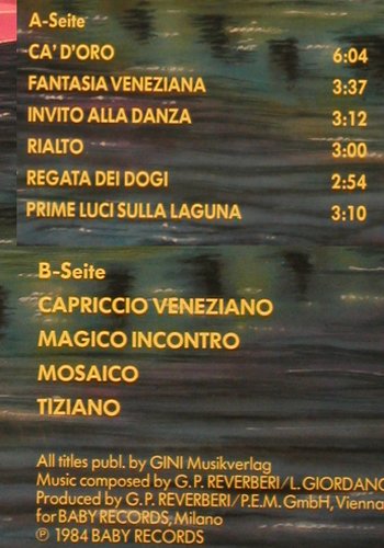 Rondo Veneziano: Concerto Futurissimo, Baby (TG 1523), D, 1984 Typ: LP Best.-Nr.: Y5822 Preis: 6,00 Euro