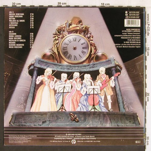 Rondo Veneziano: Odissea Venezinana, Baby Rec. (207 078-502), D, 1985 Typ: LP Best.-Nr.: Y5823 Preis: 6,00 Euro