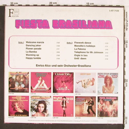 Alco,Enrico &s.Orchester-Brasiliana: Fiesta Brasiliana, Falcon (L-ST 7129), D Typ: LP Best.-Nr.: Y5835 Preis: 5,00 Euro