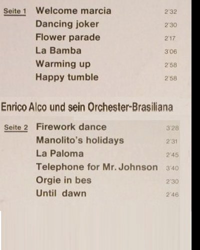 Alco,Enrico &s.Orchester-Brasiliana: Fiesta Brasiliana, Falcon (L-ST 7129), D Typ: LP Best.-Nr.: Y5835 Preis: 5,00 Euro
