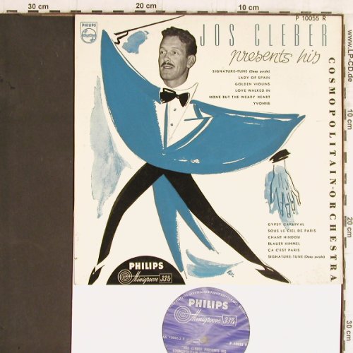 Cleber,Jos: pres. his Cosmopolitain Orchestra, Philips (P 10055 R), NL, vg+/m- Typ: 10" Best.-Nr.: Y5855 Preis: 7,50 Euro
