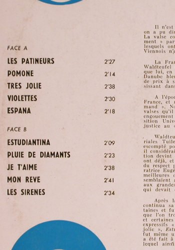 Weber,Franz  et son Orch.Viennois: Waldteufel, vg+/m-, Bel Air (321 014), F, 1963 Typ: 10" Best.-Nr.: Y5857 Preis: 7,50 Euro