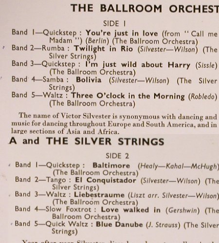 Silvester,Victor: Dancing to - Number Two, vg+/m-, Columbia(33S 1015), UK,  - 10inch - Y5879 - 9,00 Euro