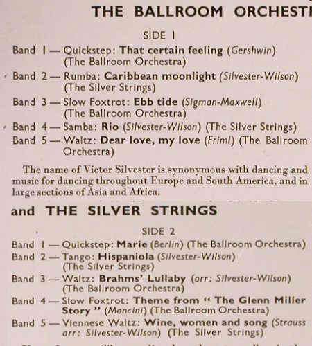 Silvester,Victor: Dancing to - Number Four, Columbia(33S 1062), UK,  - 10inch - Y5880 - 9,00 Euro