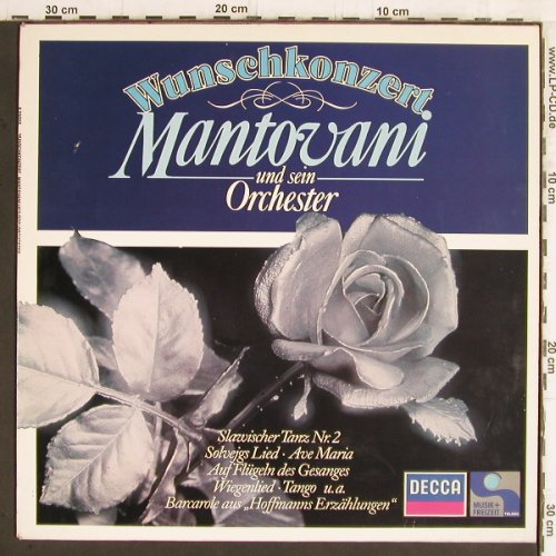 Mantovani & sein Orchester: Wunschkonzert, Decca(6.26096 LF), D, Ri, 1985 - LP - Y5969 - 6,00 Euro