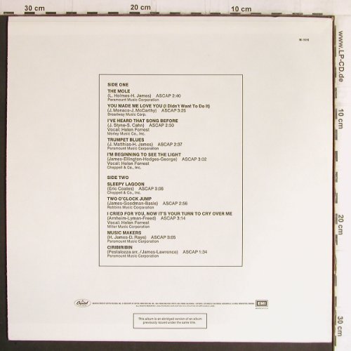 James,Harry: The Hits of, Capitol (M-1515), US, Ri Typ: LP Best.-Nr.: Y6024 Preis: 7,50 Euro
