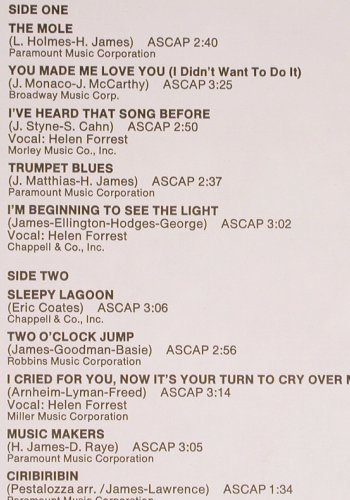 James,Harry: The Hits of, Capitol (M-1515), US, Ri Typ: LP Best.-Nr.: Y6024 Preis: 7,50 Euro