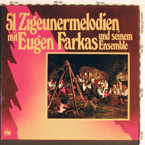 Farkas,Eugen und sein Ensemble: 51 Zigeumelodien, Foc (instrum.), Ariola (87 552 XBU), D, 1977 Typ: 2LP Best.-Nr.: Y6041 Preis: 7,50 Euro