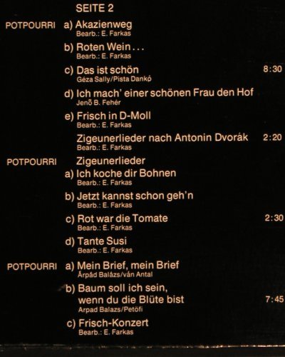 Farkas,Eugen und sein Ensemble: 51 Zigeumelodien, Foc (instrum.), Ariola (87 552 XBU), D, 1977 Typ: 2LP Best.-Nr.: Y6041 Preis: 7,50 Euro