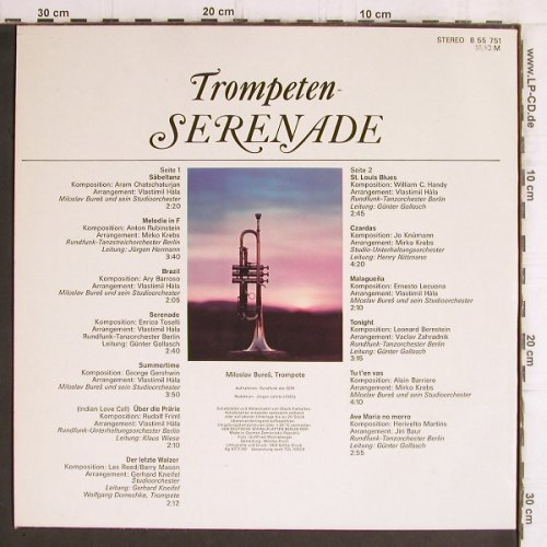 Bures,Miloslav: Trompeten Serenade, Amiga (8 55 751), DDR, 1980 Typ: LP Best.-Nr.: Y6182 Preis: 7,50 Euro