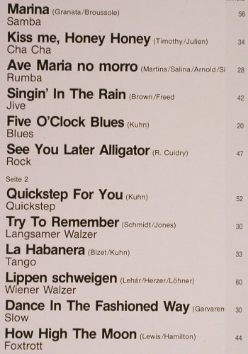Kuhn,Paul /& Ute Mann Singers: Tanz mit Paul Kuhn(3), Europa (111 784.0), D Typ: LP Best.-Nr.: Y6277 Preis: 6,00 Euro