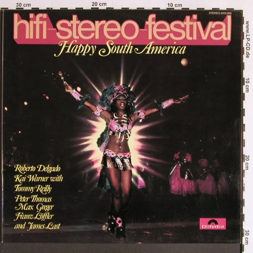 V.A.hifi-stereo-festival: Happy South America, Foc, Polydor (2418 008), D, 1970 Typ: LP Best.-Nr.: Y6407 Preis: 6,00 Euro