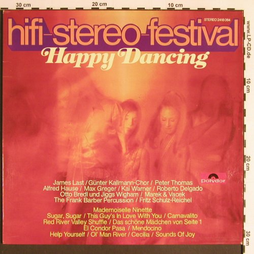 V.A.hifi-stereo-festival: Happy Dancing, Foc, Polydor (2418 064), D, 1970 Typ: LP Best.-Nr.: Y6408 Preis: 6,00 Euro