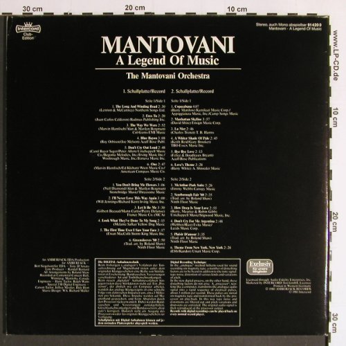 Mantovani: A Legend of Music, Foc, Club Ed., Intercord(91 420 0), D, 1981 - 2LP - Y6411 - 7,50 Euro