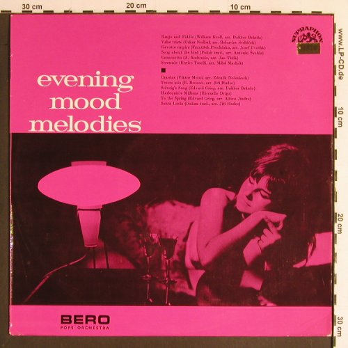 Brno Radio PopsOrchestra-Jirí Hudec: Evening Mood Melodies, m-/vg+, Supraphon (SUA ST 51630), CZ, 1965 Typ: LP Best.-Nr.: Y6468 Preis: 7,50 Euro