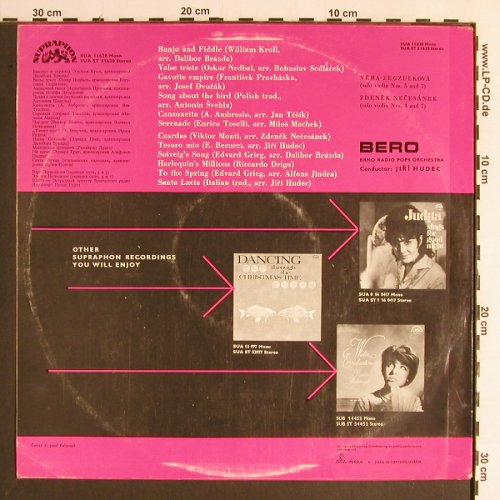 Brno Radio PopsOrchestra-Jirí Hudec: Evening Mood Melodies, m-/vg+, Supraphon (SUA ST 51630), CZ, 1965 Typ: LP Best.-Nr.: Y6468 Preis: 7,50 Euro