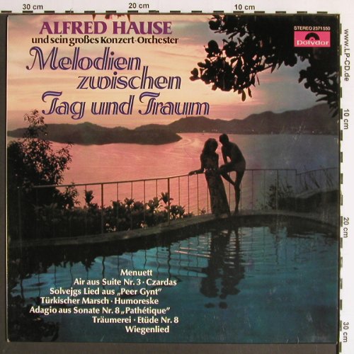 Hause,Alfred & Konzert-Orch.: Melodien Zwischen Tag & Traum (1), Polydor, Musterplatte (2371 550), D, 1975 Typ: LP Best.-Nr.: Y6491 Preis: 6,00 Euro