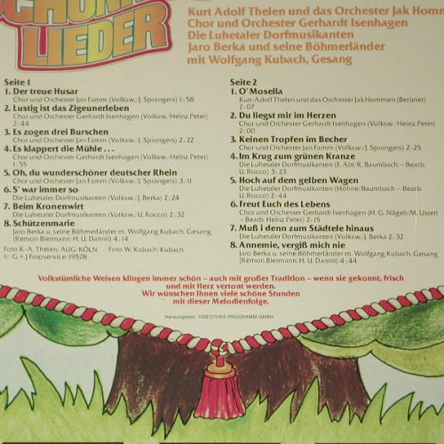 V.A.Schunkellieder: 16 lustige Lieder z. Singen +Tanzen, Auditon, FS-New (6.23744), D, 1979 Typ: LP Best.-Nr.: Y649 Preis: 7,50 Euro