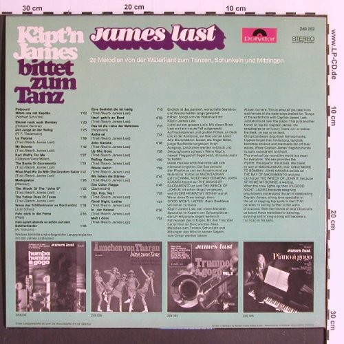 Last,James: Käpt'n James bittet zum Tanz, Polydor (249 252), D, 1968 Typ: LP Best.-Nr.: Y6504 Preis: 7,50 Euro