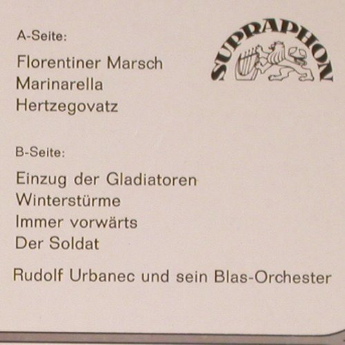 Urbanec,Rudolf - Blasorchester: Julius Fuck d.tschech.Marschkönig, Supraphon(SUA150147)(SUA ST 54839), D, 1968 - LP - Y6513 - 7,50 Euro