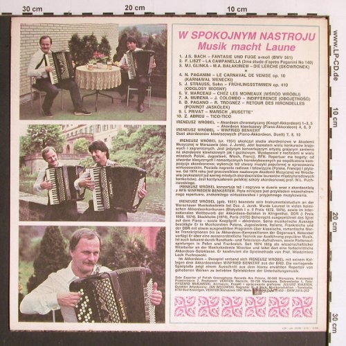 Wrobel,Ireneusz / Winfried Becker: Musik macht Laune (Akkordeon), Veri ton (SXV-929), PL Typ: LP Best.-Nr.: Y6522 Preis: 6,00 Euro