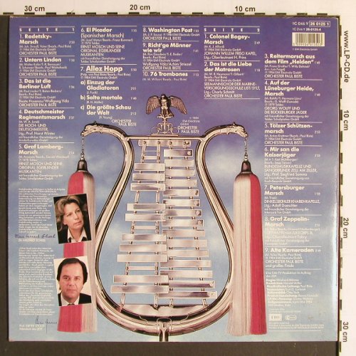 V.A.Tausend Takte Marschmusik: Orch.Paul Biste,Mosch u.a., EMI (26 0125 1), D, 1984 Typ: LP Best.-Nr.: Y6721 Preis: 5,00 Euro