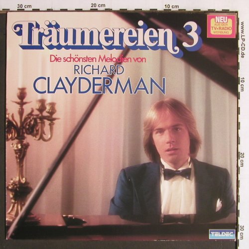Clayderman,Richard: Träumereien 3, Telefunken (6.24900 AU), D, 1981 Typ: LP Best.-Nr.: Y6785 Preis: 6,00 Euro