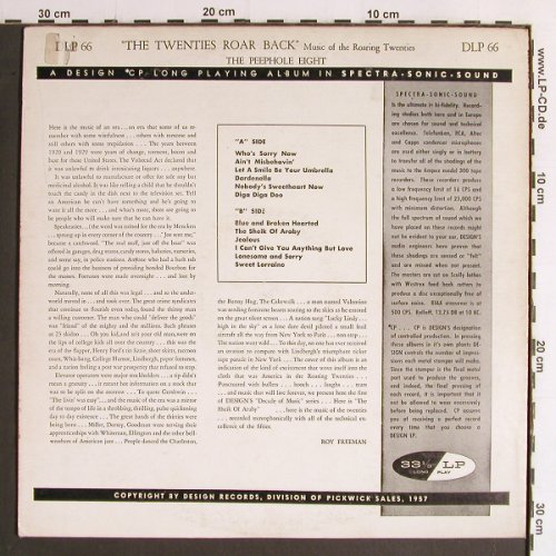 Peep Hole 8": The Twenties Roar Back, Design (DLP 66), US Typ: LP Best.-Nr.: Y6790 Preis: 7,50 Euro