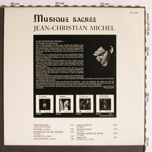 Michel,Jean-Christian: Musique Sacree, Riviera(RLP 16022), D, 1970 - LP - Y6806 - 6,00 Euro