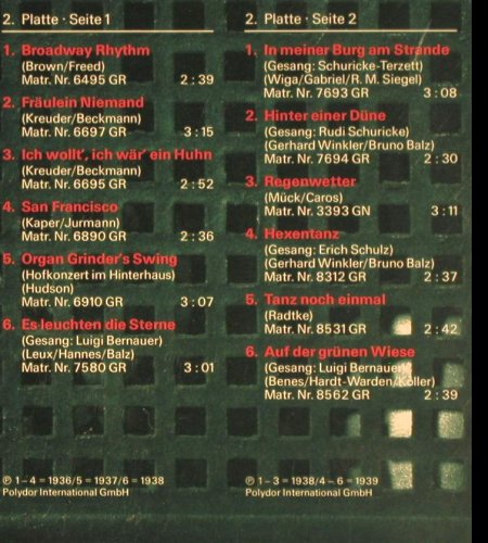 Joost,Oscar: Die großen Tanzorchester 1930-1950, Polydor (2664 253), D,m-/vg+ Typ: 2LP Best.-Nr.: Y6809 Preis: 9,00 Euro