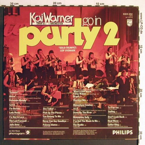 Warner,Kai mit Choir und Orch.: Go In Party 2, Philips (6305 292), D, 1976 Typ: LP Best.-Nr.: Y6842 Preis: 5,00 Euro