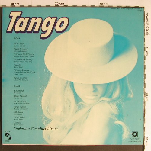 Alzner,Claudius - Orchester: Tango, DSC/Elite Special (28 181-6), D, 1977 Typ: LP Best.-Nr.: Y6982 Preis: 6,00 Euro