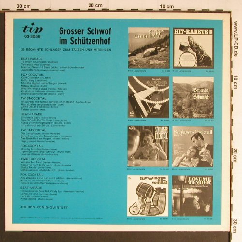 König,Jochen - Quintett: Grosser Schwof im Schützen Hof, Tip (63-3056), D(instrum) Typ: LP Best.-Nr.: Y6989 Preis: 7,50 Euro