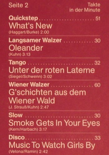 Kuhn,Paul: Tanz mit Paul Kuhn(2), Autogramm, Europa (111 767.0), D, 1981 Typ: LP Best.-Nr.: Y7024 Preis: 20,00 Euro