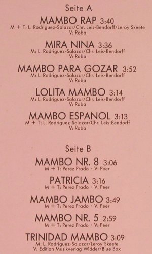 Rodriguez,Jose & his Manbo Orch.: Mambo Dancing'89, Widder Musik (572 062 AH), D, 1988 Typ: LP Best.-Nr.: Y7043 Preis: 6,00 Euro