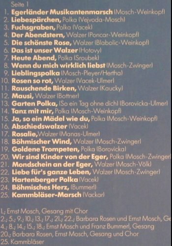 Mosch,Ernst & Seine Orig.Egerländer: 20 Jahre, Foc, Telefunken(6.22351 AS), D, 1975 - LP - Y7084 - 5,00 Euro