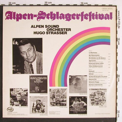 Strasser,Hugo-Alpen Sound Orchester: Alpen-Schlagerfestival, MFP(M 048-29 535), D, 1974 - LP - Y7086 - 6,00 Euro