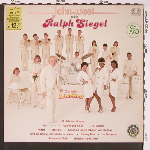 West,John - Orchester: spielt Ralph Siegel, Jupiter (6.25118 BF), D Typ: LP Best.-Nr.: Y709 Preis: 7,50 Euro