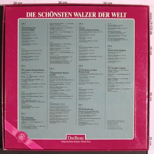 V.A.Die Schönsten Walzer der Welt: Wiener Blut...Im Chambre separée, Das Beste (WAL 7788), D, Box, 1986 Typ: 8LP Best.-Nr.: Y7121 Preis: 12,50 Euro