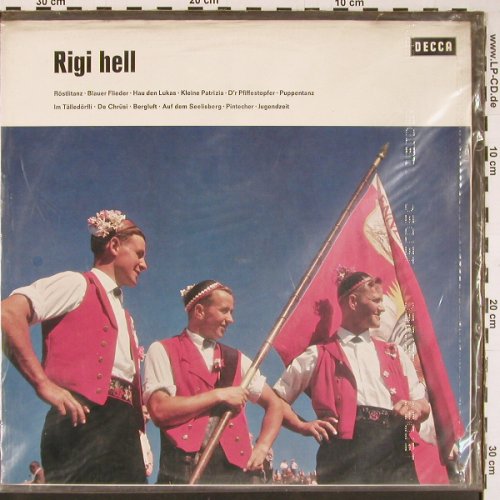 Gebrüder Gisler: Rigi hell, FS-New, Decca (SLK-V 16 384), D, 1966 Typ: LP Best.-Nr.: Y712 Preis: 14,00 Euro