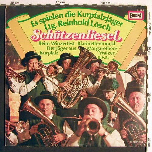 Kurpfalzjäger: Schützenliesel, Europa (111 152.3), D, 1980 Typ: LP Best.-Nr.: Y7168 Preis: 5,00 Euro