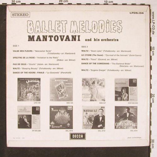 Mantovani and his Orchestra: Ballet Melodies, Decca(LPDS.156), B, 1969 - LP - Y716 - 7,50 Euro