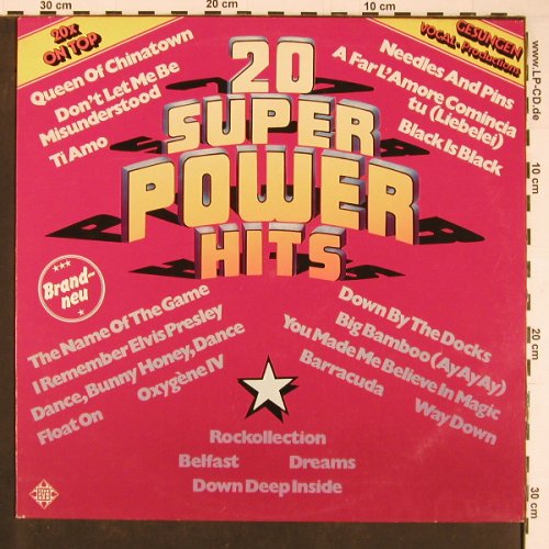 V.A.20 Super Power Hits: gesungen, vocal-prod., Telefunken(6.23328 AF), D, 1977 - LP - Y719 - 6,00 Euro