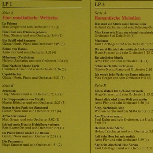V.A.Evergreens für Millionen: Starorchester spielen für Sie, Box, Das Beste (MIL 7897), D,CD-Bookl, 1991 Typ: 8LP Best.-Nr.: Y7240 Preis: 12,50 Euro