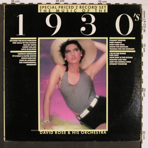 Rose,David & His Orchestra: 1930's, MCA (2-4176), US, 1983 Typ: 2LP Best.-Nr.: Y740 Preis: 7,50 Euro