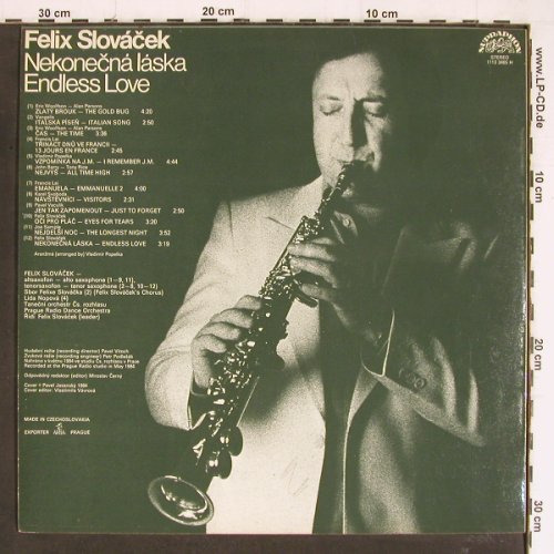 Slovacek,Felix: Nekonecn lska / Endless Love, Supraphon(1113 3465 H), CZ, 1984 - LP - Y7478 - 6,00 Euro