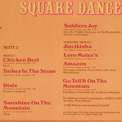 Last,James: Western Party and Square Dance, Polydor(2371 830), D, 1977 - LP - Y7498 - 6,00 Euro