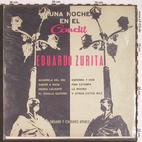 Zurita,Eduardo: Una Noche en el, vg+/vg+ playable, Candil, bad cond. (540001), Equador, 1967 Typ: LP Best.-Nr.: Y7550 Preis: 5,00 Euro