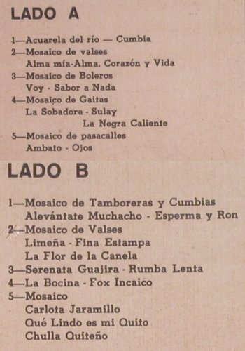 Zurita,Eduardo: Una Noche en el, vg+/vg+ playable, Candil, bad cond. (540001), Equador, 1967 Typ: LP Best.-Nr.: Y7550 Preis: 5,00 Euro